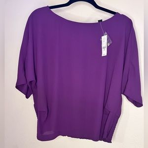 BRAND NEW NEVER WORN TAGS ON! Purple crop top NY&Company size L